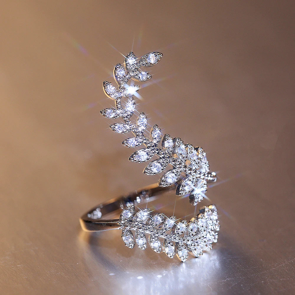 Ring Silver Color Girl Cocktail Party Rings Women Jewelry