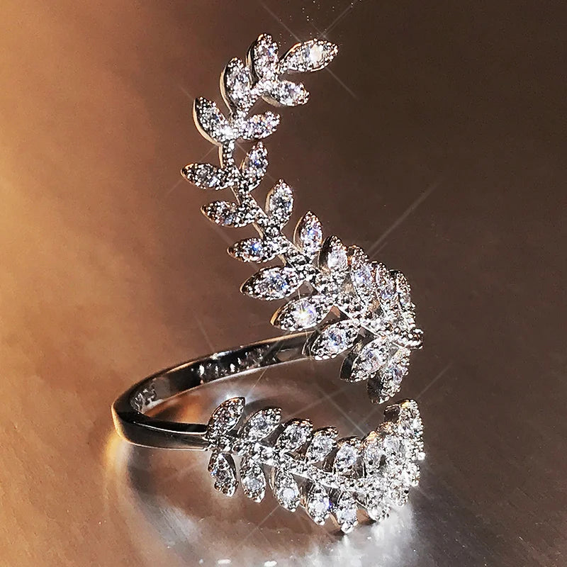 Ring Silver Color Girl Cocktail Party Rings Women Jewelry