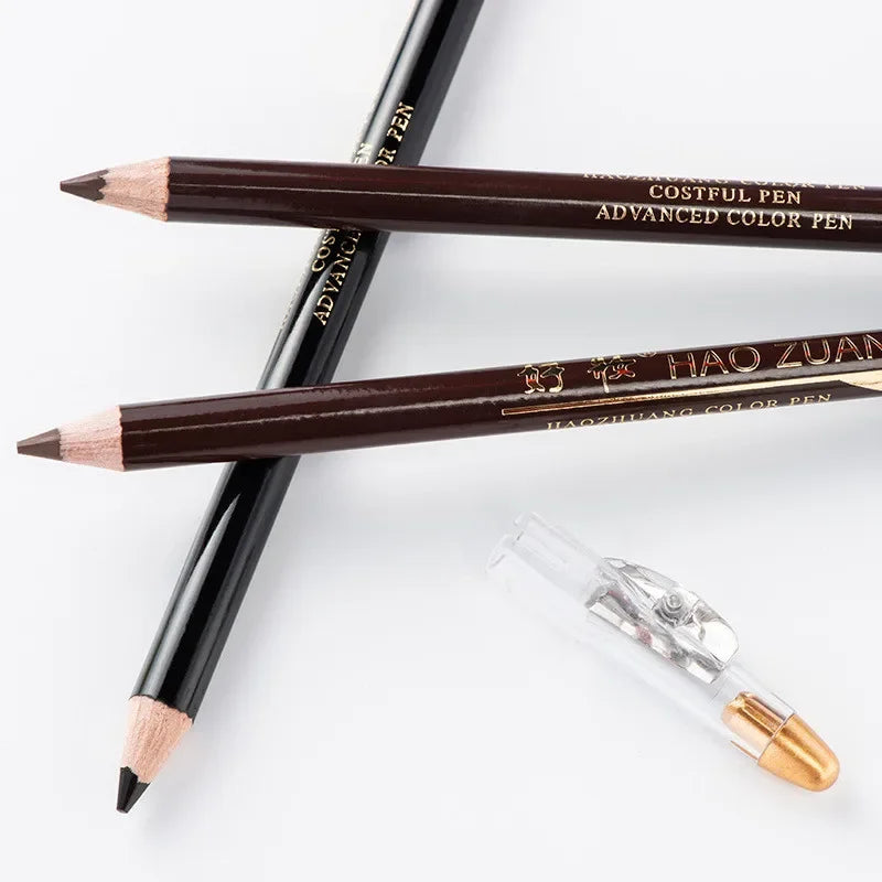 Eyebrow Pencil Waterproof Eye Brow Pen Brown/Black