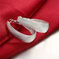 Silver Hoop Earrings For Women Europe Jewelry