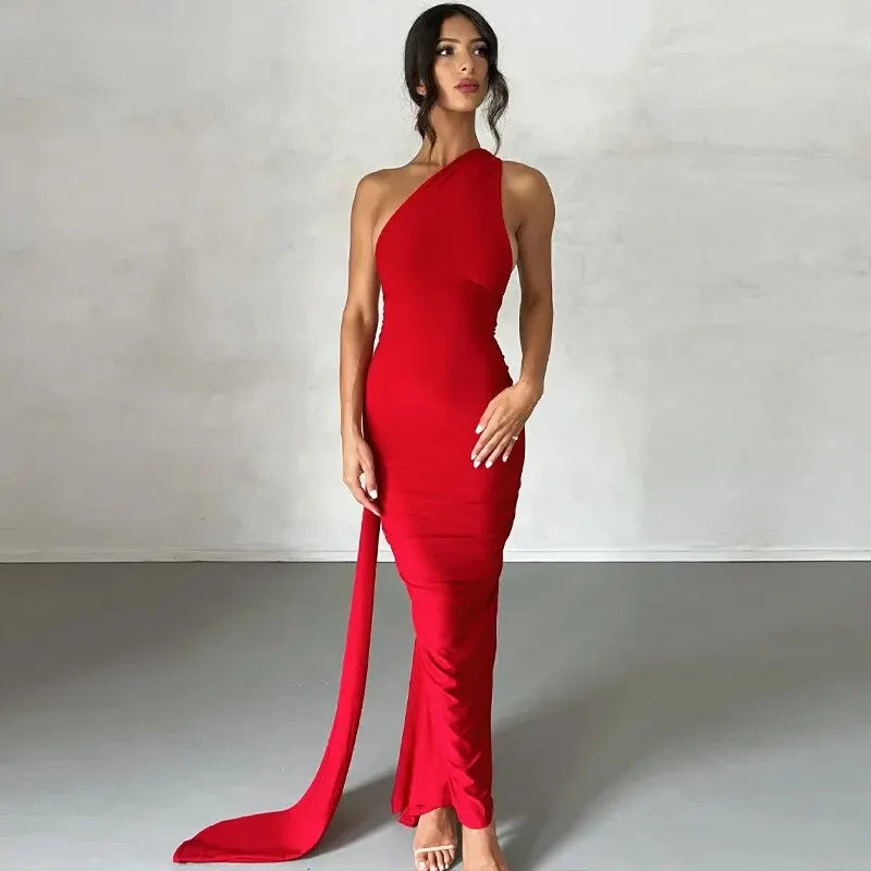 Dulzura Women Party Club Evening Streetwear Bodycon Bodycon White Long Dress