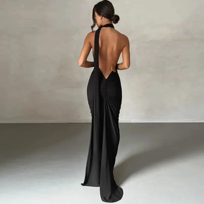 Dulzura Women Party Club Evening Streetwear Bodycon Bodycon White Long Dress