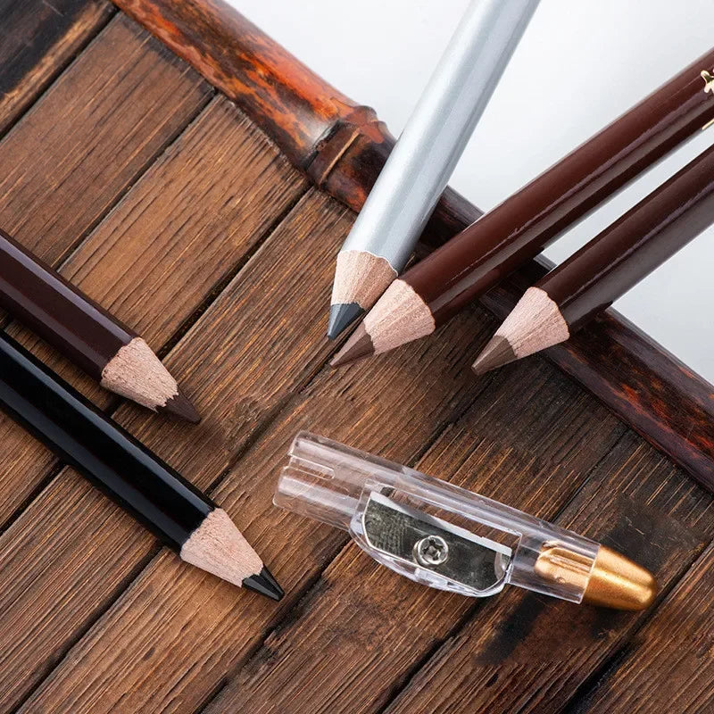 Eyebrow Pencil Waterproof Eye Brow Pen Brown/Black