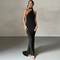 Dulzura Women Party Club Evening Streetwear Bodycon Bodycon White Long Dress